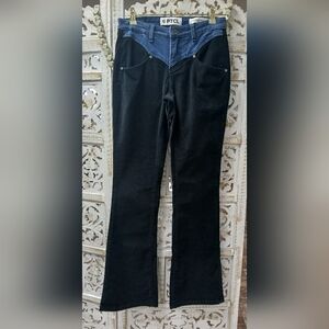 PTCL Women's Black and Blue Boot Cut Pants